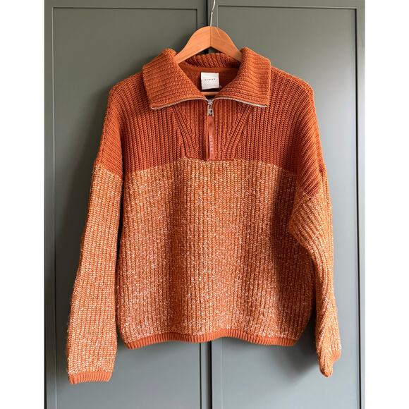 nwt VARLEY sz XS Willard Knit Pullover in Caramel Cafe - Picture 4 of 6